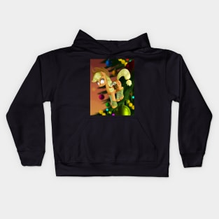 Tiny Applejack at Christmas Kids Hoodie